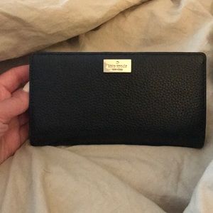 Kate Spade black leather wallet